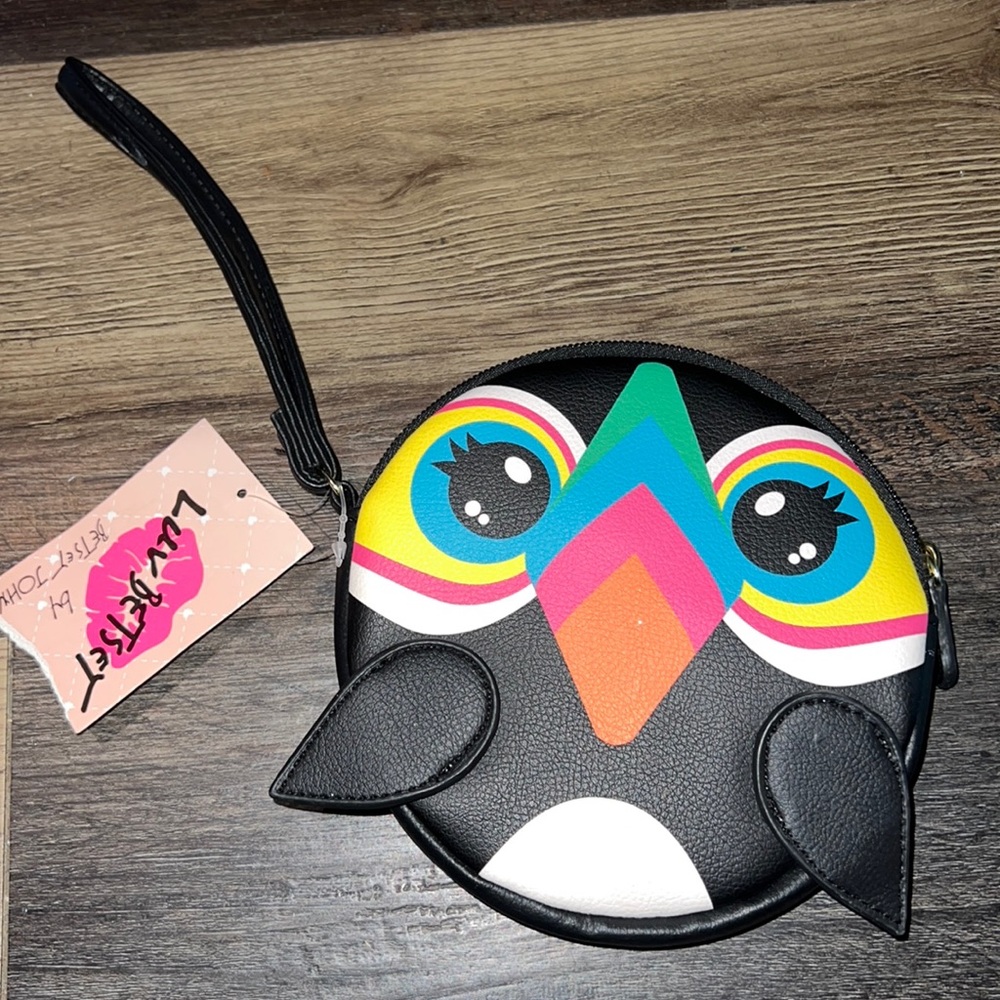 Betsy Johnson penguin  coin purse